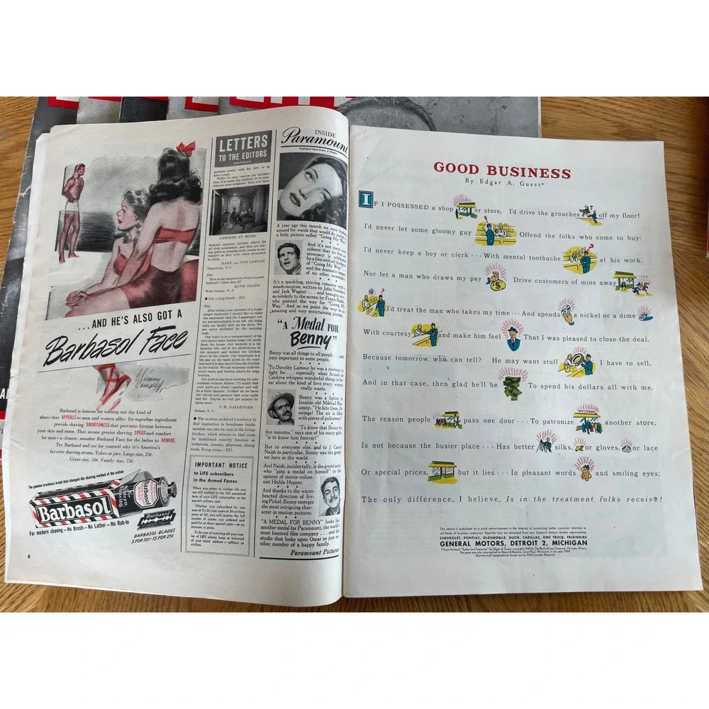 Vintage LIFE Magazine Lot 8 Issues 1940s Debutante Joanne Connelley Schlitz Ads - Picture 11 of 16